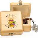 Wonderjune First Communion Wooden Keepsake Box First Holy Communion Gift Cross Rosary Jewelry Box Baptism Gift Memory Storage Box(3.5 x 3.5 x 1.5 Inches)
