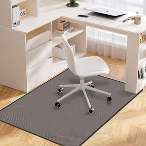Chair Mat for Hardwood & Tile Floor, 36" x 48" Under Desk Computer Rug for Rolling Chair, Large Heavy Duty Gaming Chair Mat, Slip Resistant Floor Protector for Office Home (Coffee)