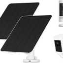 Solar Panel for Ring Camera, 5W Solar Panel Charger for Stick Up Cam/Pro Battery, Spotlight Camera/Pro/Plus, Wyze Battery Pro, 9.8ft Cable, IP65 Waterproof, 4 Pack