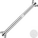 Stainless Steel Spring Tension Curtain Rod 11.8" to 19.7" Adjustable, Small Short Expandable Spring Loaded Curtain Tension Rod For Wardrobes Window Closet Bathroom Cupboard Cabinet(No Drill,No Screws)