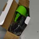 2 Pcs Clip on Strainer, Pot Strainer for Pasta Meat Vegetables Fruit, Silicone Strainers - Fit All Pots Bowls. (Black, Green)