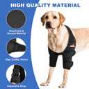 NeoAlly Dog Elbow Brace Protector Pads for Canine Elbow and Shoulder Support Elbow Hygroma, Dysplasia, Osteoarthritis, Elbow Calluses, Pressure Sores and Shoulder Dislocation - L Pair