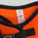 Best Pet Supplies - All Weather Mesh, Reflective, No Pull Harness for Small, Medium Dogs, Cats - Secure with Hook & Loop Fastener, Buckle, Double D-Rings - Orange/Black Trim, S