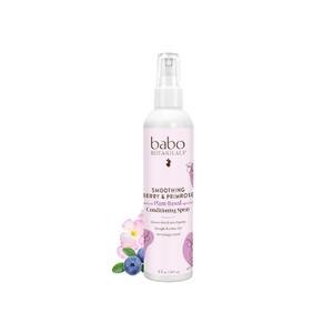 Babo Botanicals Smoothing Berry Conditioning Spray - Detangling & Nourishing - Eliminates Frizz & Prevents Static - Evening Primrose Oil - Non-Aerosol - For all ages - Light Berry Fragrance