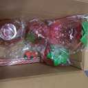 DOITOOL Strawberry Cups with Lids and Straws 8 Pcs Plastic Drinkware Set for Kids Girls Party Pool Birthday Summer Events Decorative Tumblers