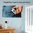 Baby Monitor with Camera and Audio, Video Baby Monitor WiFi Night Vision, 2.8" LCD Screen Baby Camera VOX Mode Alarm and 1200ft Long Range