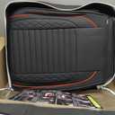 JOJOBAY Chevy Silverado Seat Covers,GMC Sierra Seat Covers,Custom Fit 2007-2024 1500 2500HD 3500HD Crew Double Extended Regular Cab,LT LZT RST Trail Boss(Full Set,Black Red)
