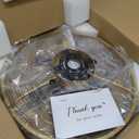 Ceiling Fans with Lights, 20" Gold Flush Mount Ceiling Fan with Remote, 6-Speed Low Profile Smart Fan for Bedroom, Kitchen, Kids Room, Small Room