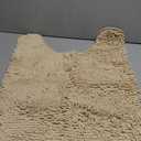 OLANLY Toilet Rugs U-Shaped 24x20, Extra Soft Absorbent Chenille Contour Bathroom Rugs, Dry Quickly, Machine Washable, Non-Slip Bath Mat for Toilet Base, Beige