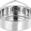 Steamer Basket for Instant Pot Pressure Cookers Pots Accessories Steamer Basket with Egg Steamer Rack Steamer Divider (Steamer Basket)