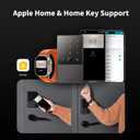 Aqara Smart Lock U100, Fingerprint Keyless Entry Door Lock with Apple Home Key, Touchscreen Keypad, Bluetooth Electronic Deadbolt, IP65 Weatherproof, Supports Apple HomeKit, Alexa, Google, IFTTT, Gray