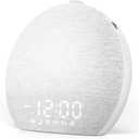 Geuuap Sunrise Alarm Clock White Noise Sound Machine for Bedroom | Natural Wake-Up Light with 30 Soothing Sleep Aids, Bluetooth Speaker, Dimmable Clock, Screen-Free Design for Baby Adults Kids-White