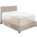 Hearth & Harbor Extra Deep Pocket King Fitted Sheet - Fits 18 to 23 Inch Mattress Ultra Soft 1800 Microfiber, Wrinkle-Free & Breathable Hotel Luxury Fitted Sheet Only, White, King Size