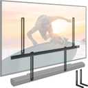 monTEK Soundbar Mount up to 22 lbs fits Sonos Arc/Arc Ultra/Beam/Ray/Playbar, Bose Soundbar, Samsung & Sony & LG & JBL, Adjustable Soundbar Mount Under TV, Black