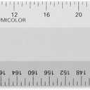 Alumicolor Architect 12 inch Ruler w/ 4 Bevel Scale for Drawing, Drafting & Engineering, Left to Right Calibrations Divided by 1/32, 1/16, 1/8, 1/4, Silver