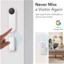 Wasserstein Doorbell Chime for Google Nest Doorbell (Wired, 2nd Gen & 3rd Gen) with Wired Transmitter - NOT Compatible with Nest Doorbell (Battery) - Made for Google Nest - Doorbell NOT Included