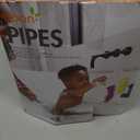 Boon Pipes Toddler Bath Toys  Bathtub Building Toys with Suction Cups  Toddler Sensory Toys and Bathtub Essentials  Multicolored  5 Count  Kids Ages 12 Months and Up