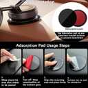 Magnetic Phone Holder for Car, Magsafe Car Mount with Nano Gel Suction Cup for Dashboard & Windshield, Compatible with iPhone 12/13/14/15/16/17 Series(Black)