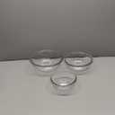 Pyrex Essentials (3-Piece) Glass Mixing Bowls Set For Prepping, Baking and Cooking, Preheated Oven, Dishwasher, Freezer, and Microwave Safe