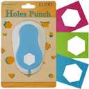 Hexagon Punch for Paper Crafts, Size 1.3-Inch, Hexagon Hole Cutter, Hexagon Shape for Greeting Card Making, Handmade Scrapbooking, DIY Arts