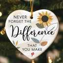 3 x Thank You Gifts for Women 2025, Appreciation Gifts for Coworkers Colleague Boss, Retirement Gift for Woman Man, Motivational Team Gift for Employees, Ceramic Retirement Ornament