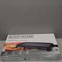 BLACK+DECKER 8-Serving Electric Griddle, GD2051B, Non-Stick Cooking Surface, Warming Tray, Removable Drip Tray, Family Sized