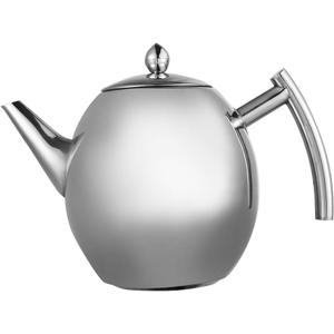 Stainless Steel Tea Kettle Teapot Quart Coffee Tea Pot Water Kettle with Removable Infuser Filter Large Capacity 50 oz (1.5L)