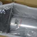 6 Inch Hooded Wall Vent with Screen and Damper,6"Exhaust Vent Dryer Vent Cover Outside,6" Vent Cover Exterior Wall Vent Cap for Kitchen Range Hood Vent Dryer Air Vent Bathroom Exhaust, Galvanized Steel (Black)