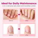 Modelones Cuticle Remover Kit Cuticle Remover Liquid & Cuticle Oil Cuticle Care Kit w/Cuticle Trimmer Cuticle Pusher & Cuticle Nipper for DIY Nail Manicure Removedor de Cuticula for Nail Care