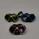 Fabbay 3 Pieces Swimming Diving Goggles with Nose Cover Adult Swim Snorkel Goggle Swim Goggle Pack Pool Goggles for Youth Men Women (Multicolor)
