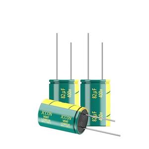 JCCON 2-Pack 400V 82uF Premium Quality Low ESR Electrolytic Capacitors 16x25mm (0.63x0.99in), 400Volt 82MFD High-Frequency Caps with Superior Performance