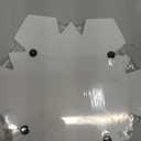 Christmas Snowflake Marble Cheese Board Xmas Charcuterie Cutting Tray Winter Snowflake Marble Serving Decorative for Decoration Charcuterie Kitchen(White)