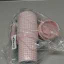 Ello Oasis 30 oz Tumbler with Handle & Retracting Straw | Reusable Insulated Stainless Steel Cup 100% Leakproof, Gifts for Teens Women Men | Keeps cold for 24 Hours, Cup Holder Friendly, Pink Gingham