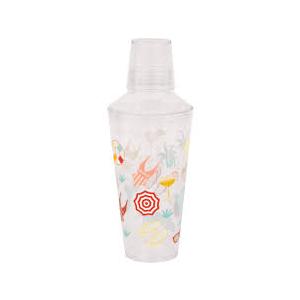 Poolside Summer Plastic Cocktail Shaker, 10" - 1 Pc. - Perfect for Beach Parties