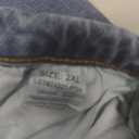 GRAPENT Wide Leg Jeans for Women High Waisted Stretchy Denim Crop Pants Fold Hem Cropped Baggy Jeans with Pockets (XX-Large, Reef Blue)