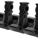 4 Pcs Replacement Ski Glides Black Walker Ski Glide Compatible with Stander EZ Fold-N-Go Walker, Able Life Space Saver Walker and Signature Life Elite Travel Walker