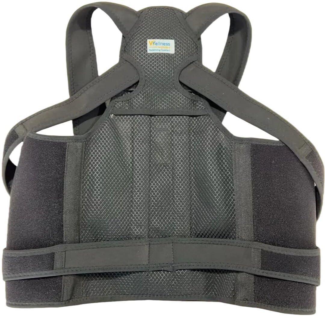Back Brace Posture Corrector for Women & Men, Adjustable Shoulder Support, Spine Decompressor, Neck Corrector, Scoliosis Support Brace (Large)
