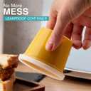 OAKRIDGE PRODUCTS Deluxe 4oz Deli Food Storage Containers Designed for Fridge and Freezer (50 Pack)