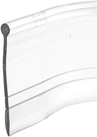 Prime-Line M 6184 Vinyl Shower Door Bottom Sweep, 37 In. x 1 In. Strip, Clear (Single Pack)