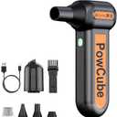 2-in-1 Compressed Air Duster 180000RPM Powerful Motor, Cordless Mini Vacuum Cleaner, 10,000mAh Battery, Portable Electric Air Duster, Dust Blower for Computer, Keyboard, Outdoor, House, Car and Office
