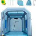 VEVOR Inflatable Paint Booth, 13x10x9ft Inflatable Spray Booth, 950W High Powerful Blower Spray Booth Tent, Car Paint Tent Air Filter System for Car Parking Workstation Motorcycle Garage