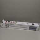 Reinforced 28 Inch Tall Retractable Dog Gate Small Baby Gate - Easy Step Over Dog Gate Short Pet Gate with Support Rods, 55" Wide Retractable Baby Gate for Stairs, Puppy Gates for Doorways, Black