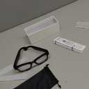 AI Smart Glasses with Camera and Audio, 8MP HD Camera Glasses for Men Women,1080P Video Recording Sunglasses,Real Time Translation,Voice Assistant, Open-Ear Audio for Travel, Meetings & Vlogging (Black)