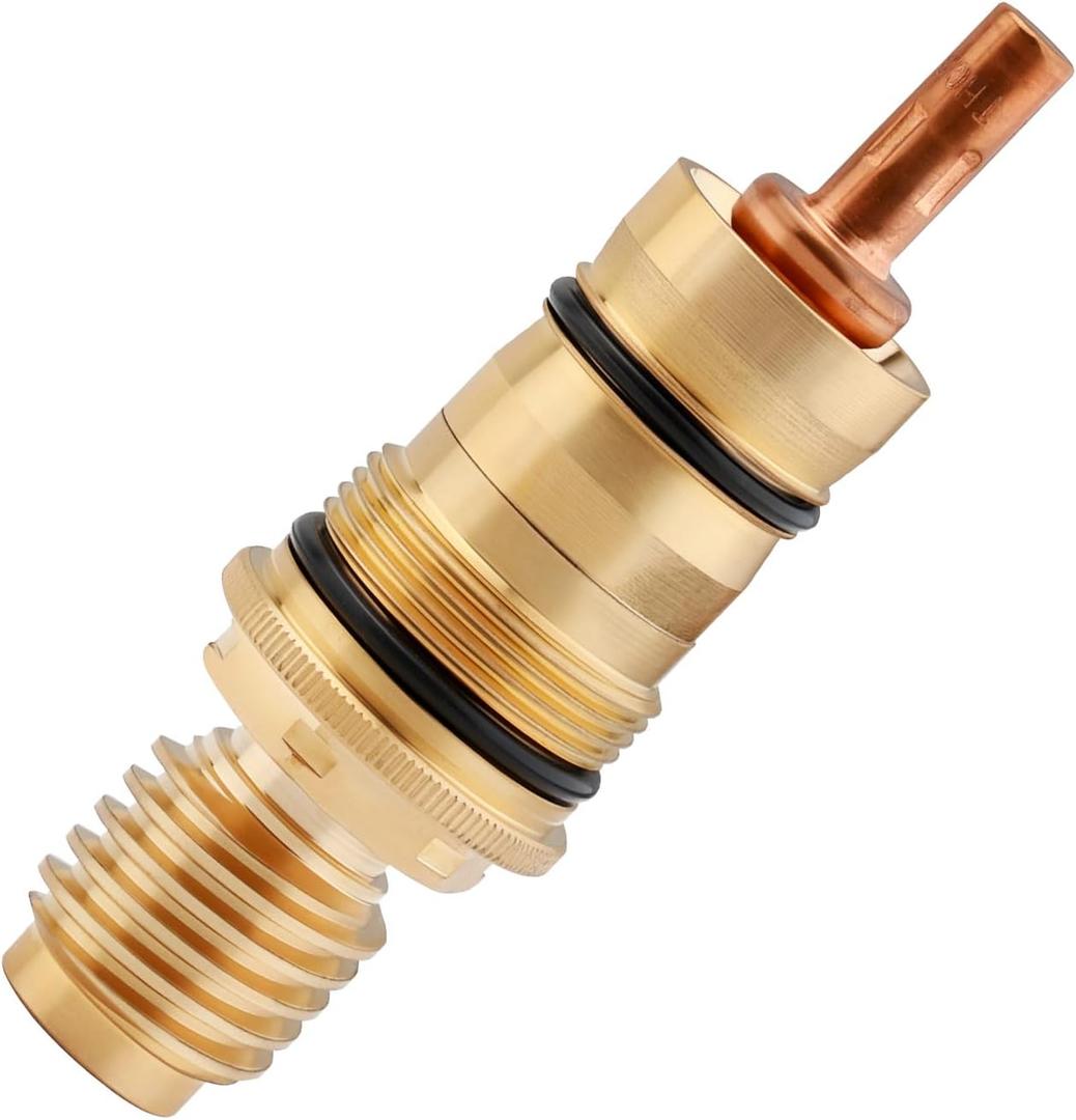 47050000 1/2-Inch Thermo-Element (Starlight Chrome) Compatible with GROHE 1/2" Thermo-Element Cartridge Valve