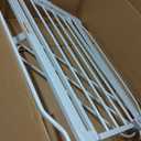 Regalo Safety 29-38.5" Baby Gate for Doorways & Bottom of Stairs, Pressure Mounted Baby Gate with Door for Babies, Toddlers & Pets, Tested & Safe for 30 Years, American Designed, American Owned, White