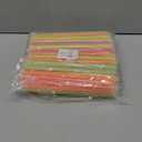 Juvale 100 Disposable Plastic Drinking Straw - Individually Wrapped Jumbo Smoothie Straws for Boba, Fruit, Milkshakes & Bubble Tea (4 Colors, 0.5-Inch Diameter, 10-Inch Length)