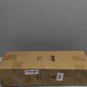 Double Curtain Rod, 1 Inch Black Long Dual Curtain Rods for Windows 66 to 120 Inch, Decorative Adjustable Heavy Duty Telescopic Spliced Window Treatment Rods for Bedroom Living Room Farmhouse