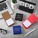 Feifeiya 12 Pcs Teacher Appreciation Gifts Bulk Thank You Sticky Notes with Box Small Inspirational Desktop Notepad Note Storage Box Creative for Employee Nurse Coworker Staff Appreciation Gift