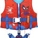 Toddler Swim Vest for 1-9+ Years, Water Safety Aid Jacket with Crotch Adjustable Belt, Floaties for 20-90 lbs, Great for Pool, Beach, Boats, Summer Vacations & Water Parks