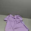 Cicy Bell Womens Puff Sleeve V Neck Blouse Babydoll Peplum Tops Dressy Casual Pleated Loose Fit Shirts (XX-Large, Light Purple)